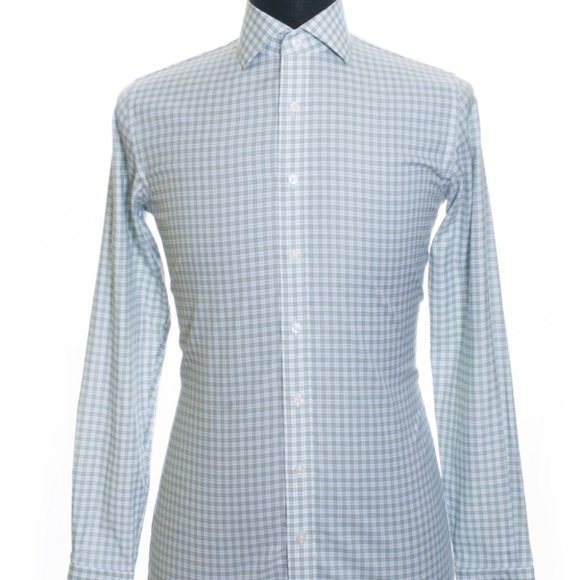 Proper Cloth Green Check Cotton Shirt 16 - Picture 2 of 5